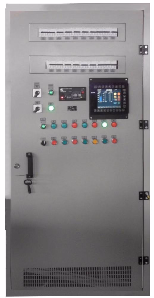 Tablou electric cu sistem automat de comandă și diagnoză Tehmin pentru vagoane tip 2068 salon, clasa a II-a.